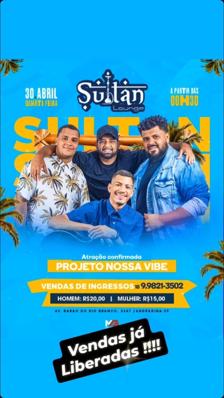 Evento sultan-lounge---quarta---3004--00h30--projeto-nossa-vibe