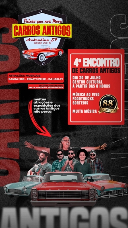 Noticia andradina-recebe-o-4-encontro-de-carros-antigos-neste-domingo-no-centro